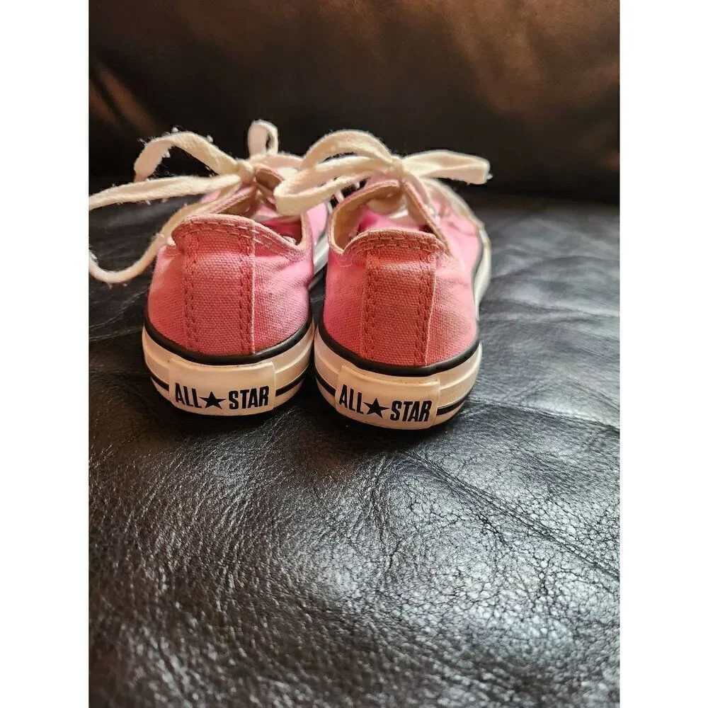 Converse Chuck Taylor All Stars Big Girl's Pink Tennis Shoes Sneakers 3 Youth